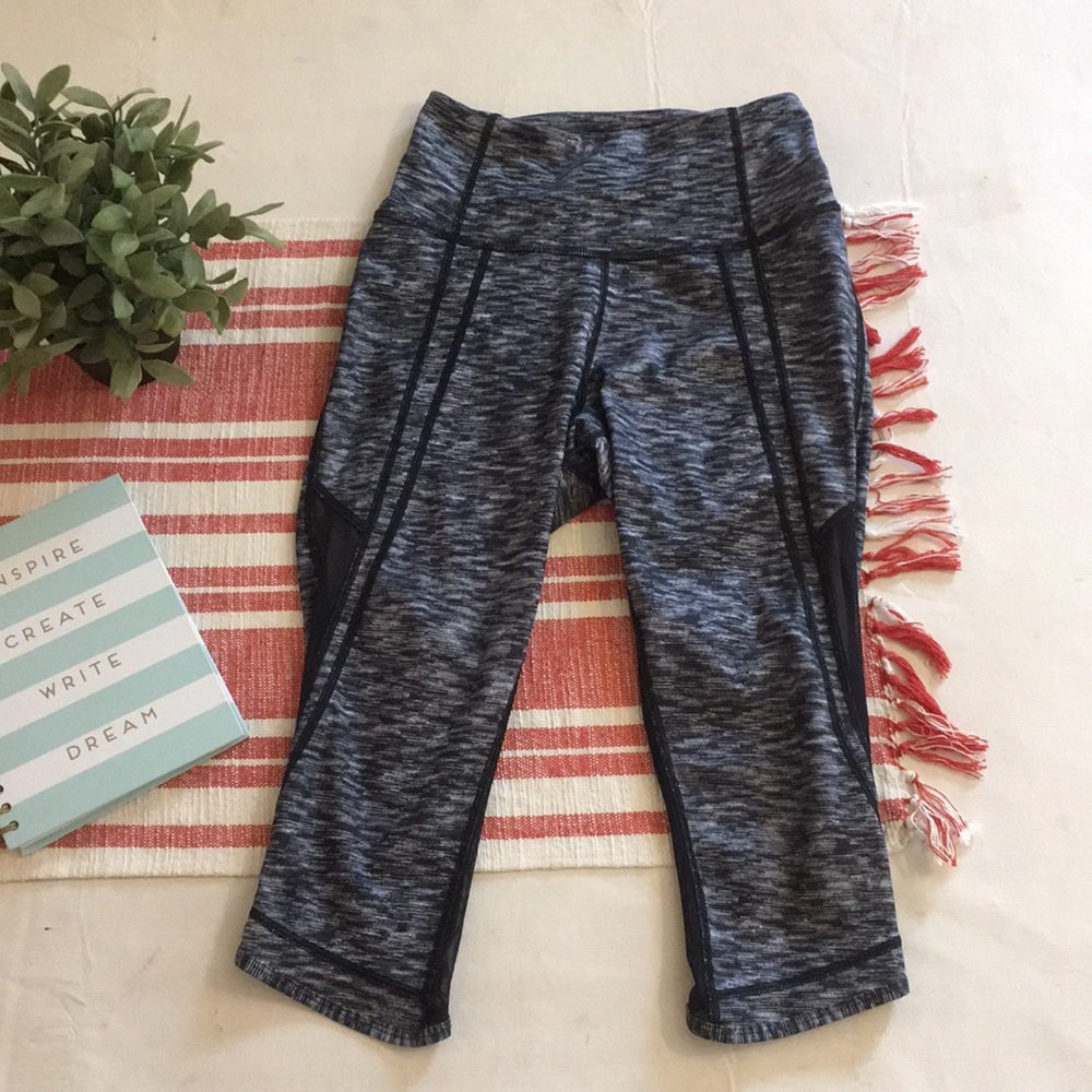 LuluLemon: 2: cropped leggings w/ mesh cutouts